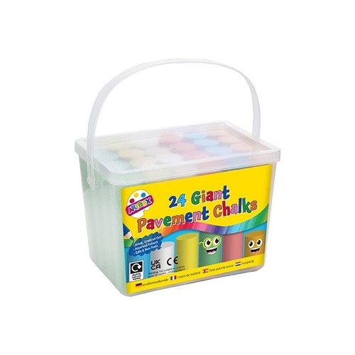 Giant pavement chalks - chalks, in