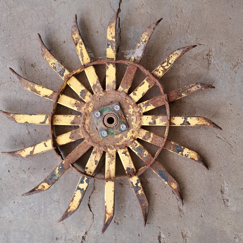Salvaged iron rotary - salvaged, 1/2"