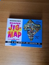 Waddingtons Shaped Jig-Map Jigsaw Puzzle India Complete 558 Vintage Jig Map