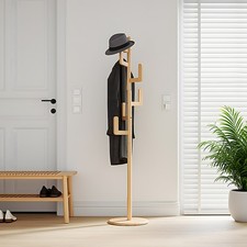 Wooden Coat Rack Stand |