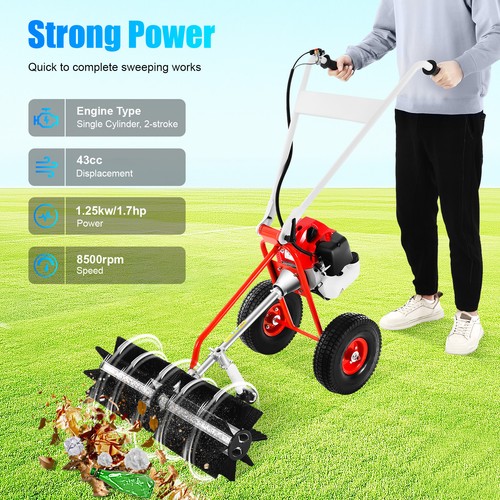 43cc 7hp gas power sweeper - power,