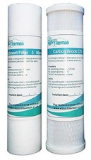 RO Reverse Osmosis pre filters 10" Carbon Block & Sediment Filter - 5 Micron