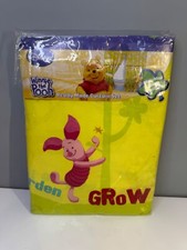 Vintage Official Disney Baby WInnie The Pooh Curtains & Tie Backs 168x137cm New
