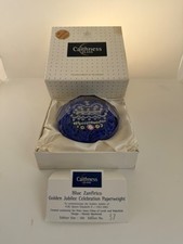 Caithness Glass Blue Zanfirico