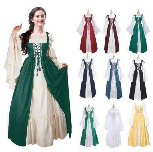 Vintage dress medieval women - vintage,