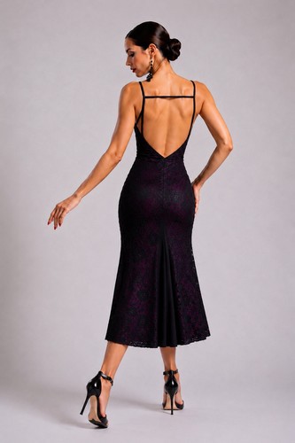 Open back plum lacetango - lacetango, dance