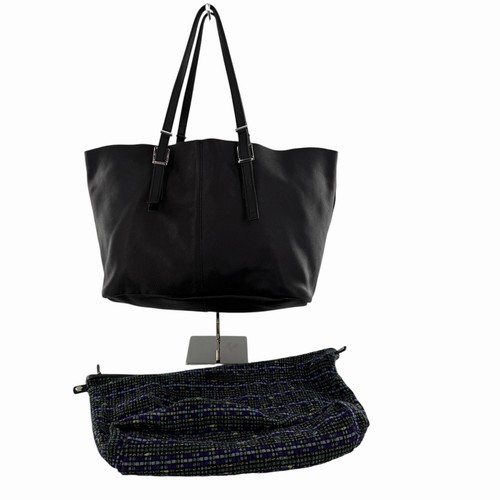Zara black leather large - large, tote