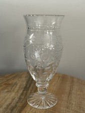 Swedish Kosta  Boda Mid Century Cut Glass Vase, Collectors Piece, Edward Hald,