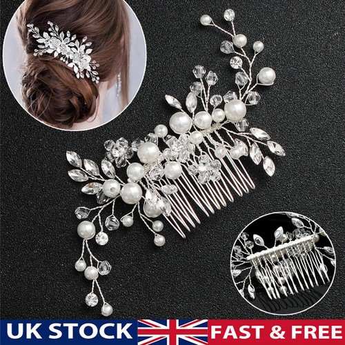 Flower wedding hair - pins, comb