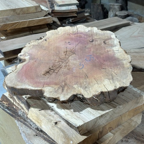 Yew cookie round board - yew,