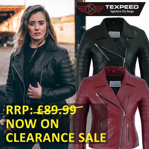 Womens leather jacket coat - leather,
