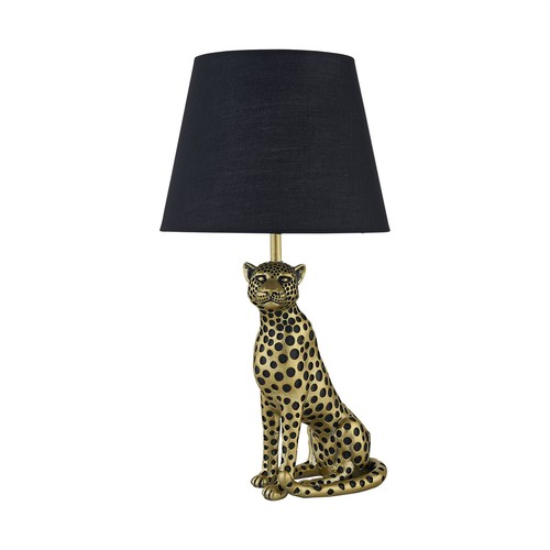 Gold cheetah table - gold,