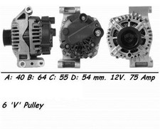 Wai alternator 75amp - 75amp, for
