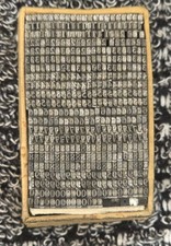 6pt Times  Roman  Numbers Metal letterpress Type # ADANA EIGHT FIVE 8 x 5 User #