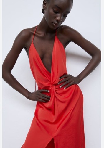 Zara spain red - satin, lingerie