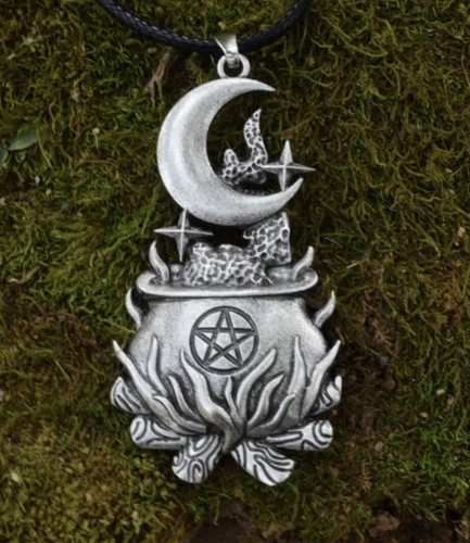 Witches cauldron moon - cauldron,