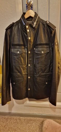Men leather jacket - jacket,