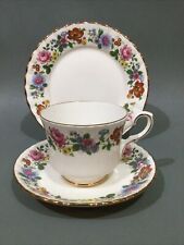 Royal Stafford Bone China Tea Cup, Saucer & Plate Trio