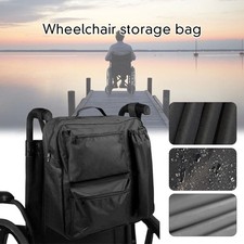 Multi-pocket Wheelchair Rear Storage Bag Mobility Scooter Bag  Home Storage