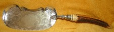 Silver plate Table CRUMB scoop Victorian by Horace Woodward circa 1860