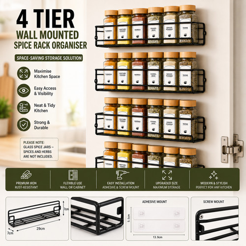 Tier wall mounted spice rack - tier,