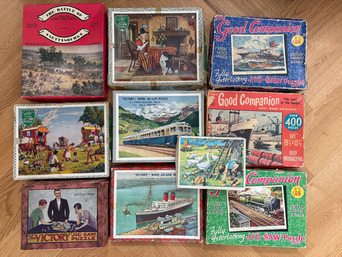 Collection vintage jigsaw - vintage,