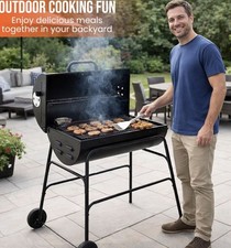 Oil Drum Charcoal BBQ Steel