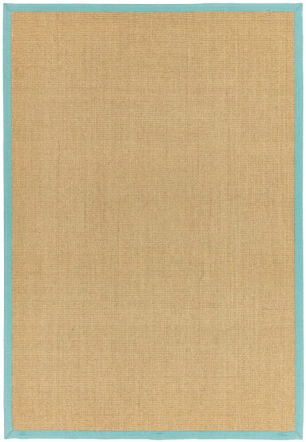 Sisal linen aqua rug - sisal,