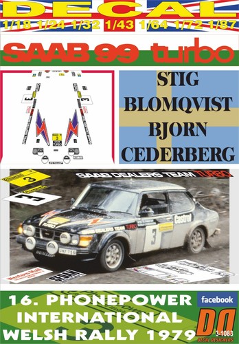 Decal saab turbo - decal, 99