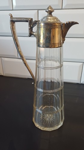 Art deco claret jug silver - art,