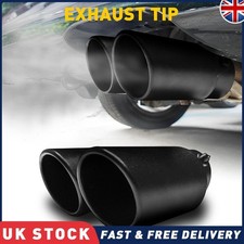 Black Dual Outlet Exhaust Tip