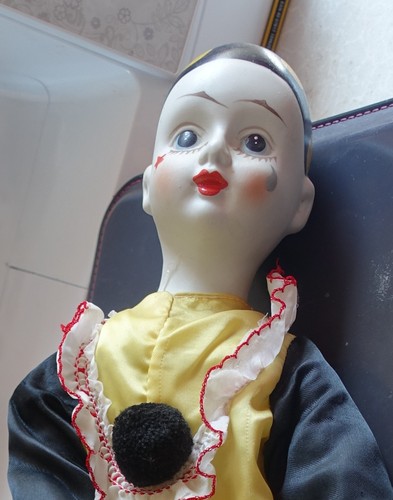 Vintage porcelain pierrot - porcelain,