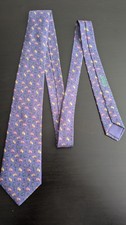 Hermes Silk Tie- Purple Horse