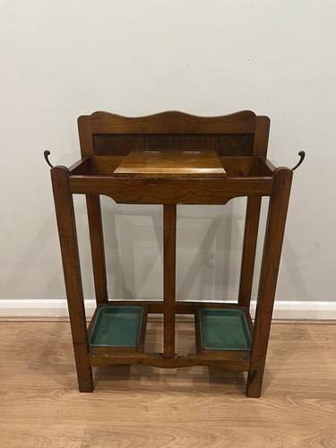 Antique hall stand coat rack - hall,