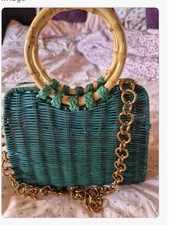 bnwt Zara bamboo city grab or