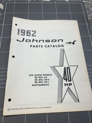 Vintage parts catalog - parts, johnson