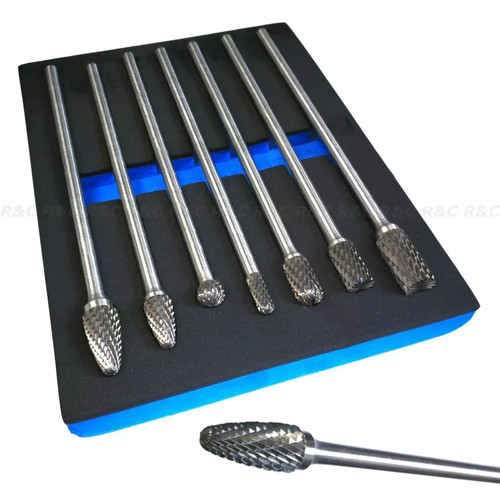 Rotary burr set extra long - set,