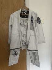 Hayabusa Goorudo 3 Gold Weave Jiu Jitsu Gi  Size A2 White Colour In VGC RRP £147