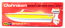 Vintage Mitsuwa Johnson STR-17.SP-o Sport Cruiser Model Kit with Outboard Motor