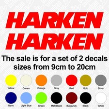 Set of Harken Stickers 9cm -