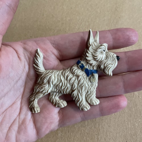 Vintage plastic westie - plastic,