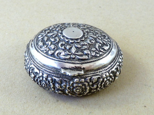 Sri lanka silver snuff - lanka,