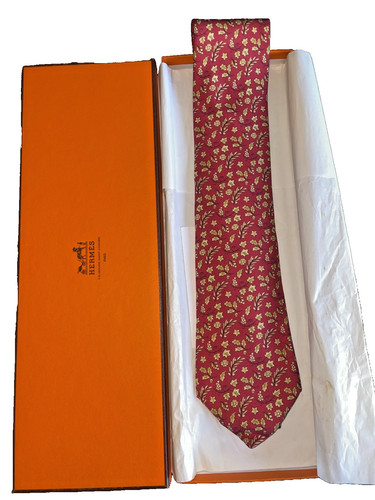 Hermes 100 silk vintage tie - hermes, 100%