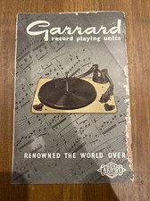 GARRARD RECORD PLAYER Leaflet