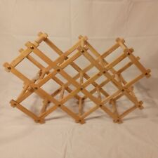 Foldable Wine Rack for 10