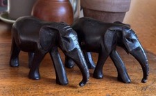 Pair of Vintage Hand Carved