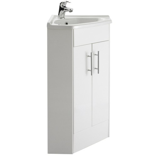 Vanity basin unit corner - unit, sink