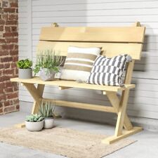 Rustic Wooden Garden Bench