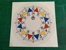 Replica 12 inch Replacement WW2 RAF Sector Clock Dial Print. Clock not included.
