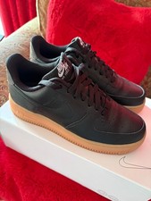 Size 5.5 Nike Air Force 1 Trainers in Black/Tan NEW with Original Box